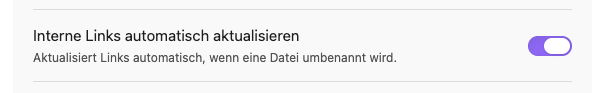 Links automatisch aktualisieren