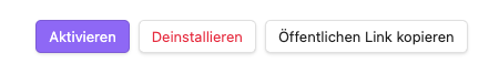 Aktivieren einer installierten Erweiterung Aktivieren einer installierten Erweiterung