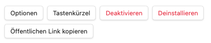 Aktivierte Erweiterung Aktivierte Erweiterung