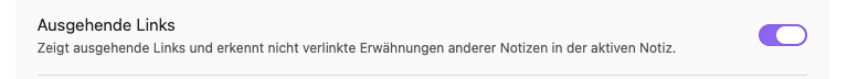 Ausgehende Links Erweiterung