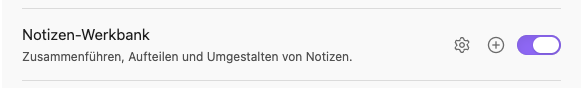 Notizen Werkbank