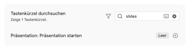 Präsentation Befehle