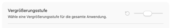 Vergrößerungsstufe Vergrößerungsstufe