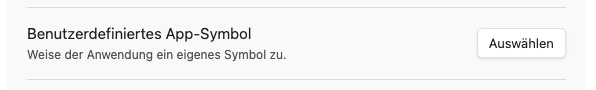 Benutzerdefiniertes App-Symbol