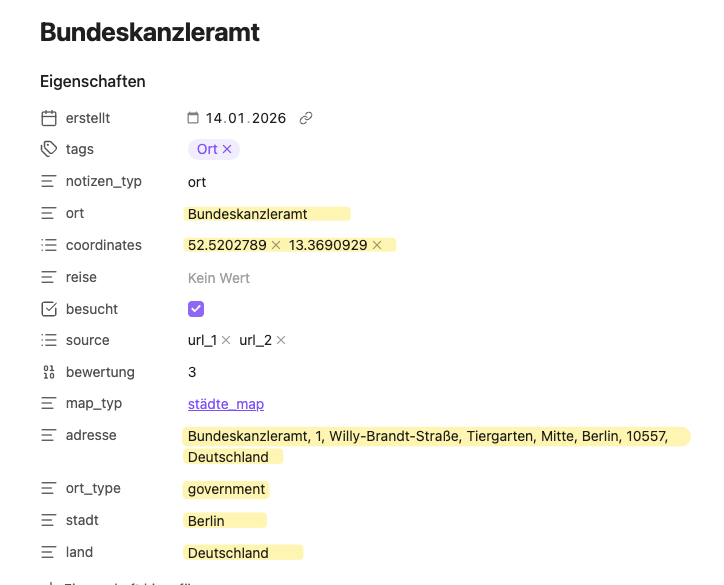 Beispiel für Geo-Daten Bundeskanzleramt