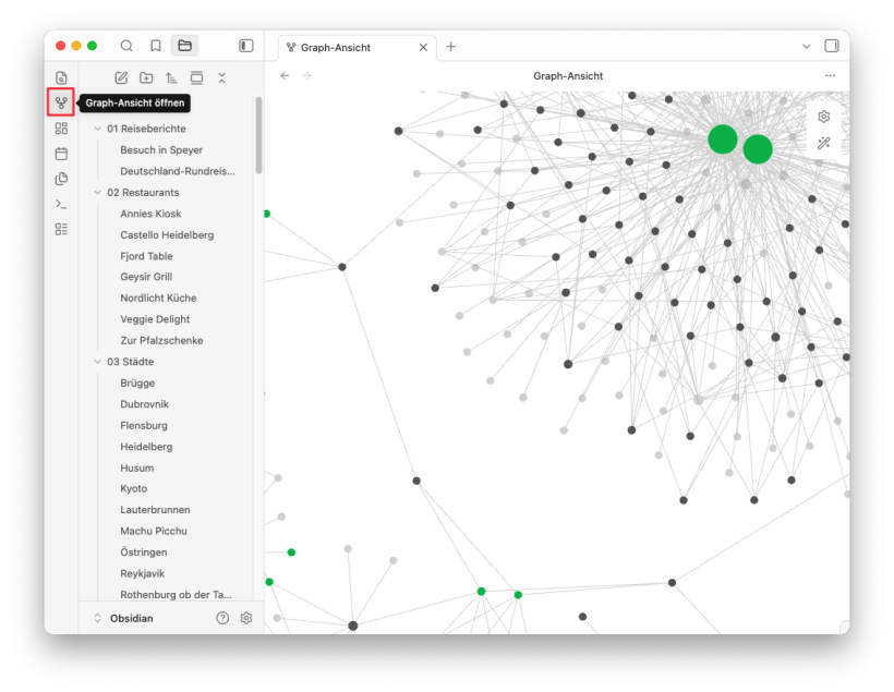 Beispiel für eine Graph-Ansicht