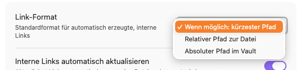Pfad Definition von internen Links Pfad Definition von internen Links