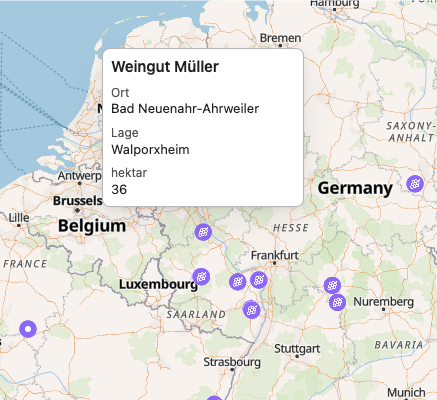 Maps - Hover Info Kachel