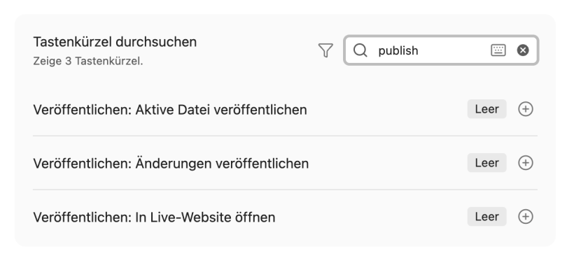 Obsidian Publish Befehle
