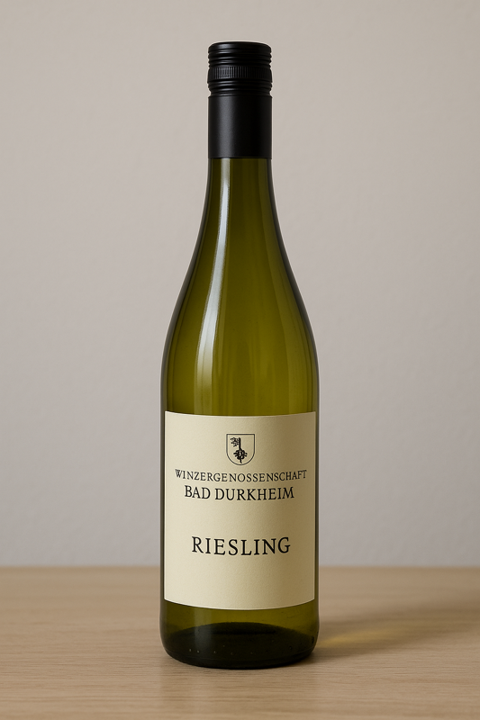 eine Flasche Riesling Bad Dürkheim