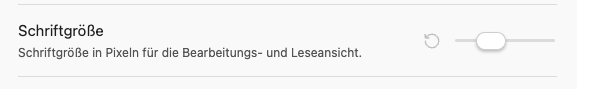 Schriftgröße