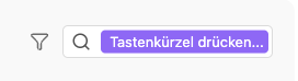 Tastenkürzel drücken
