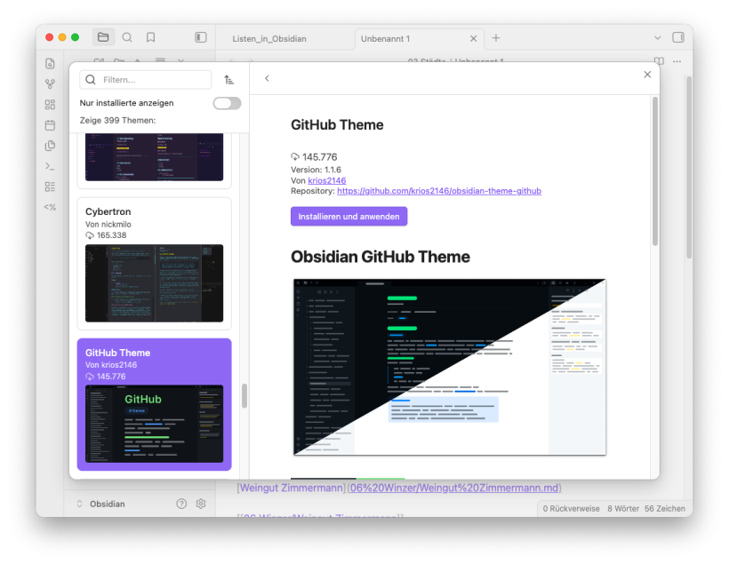 Übersicht-Detail Themes